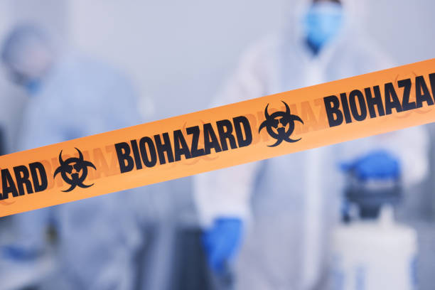 Professional Biohazard Cleanup technician working in Clifton, NJ